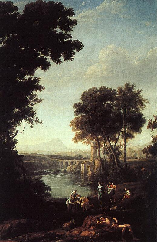 Claude Lorrain Landscape with the Finding of Moses Germany oil painting art